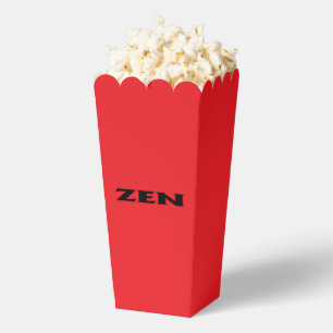 Zen black red popcorn boxes