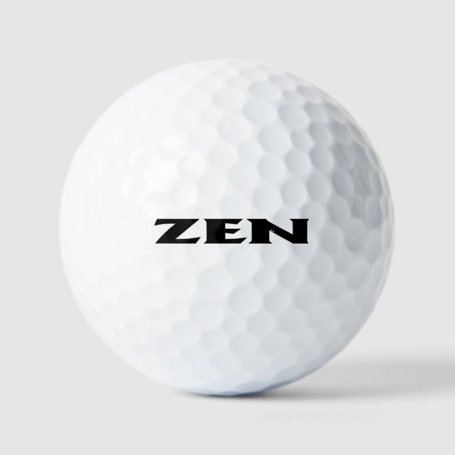 Zen black value golf balls 12 pk (Front)