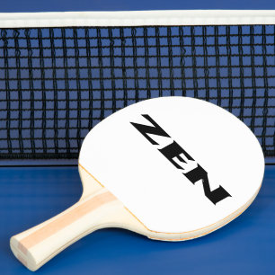 Zen black white ping pong paddle