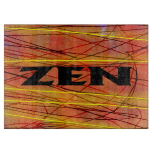 Zen black wire glass cutting board