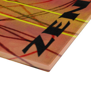 Zen black wire glass cutting board