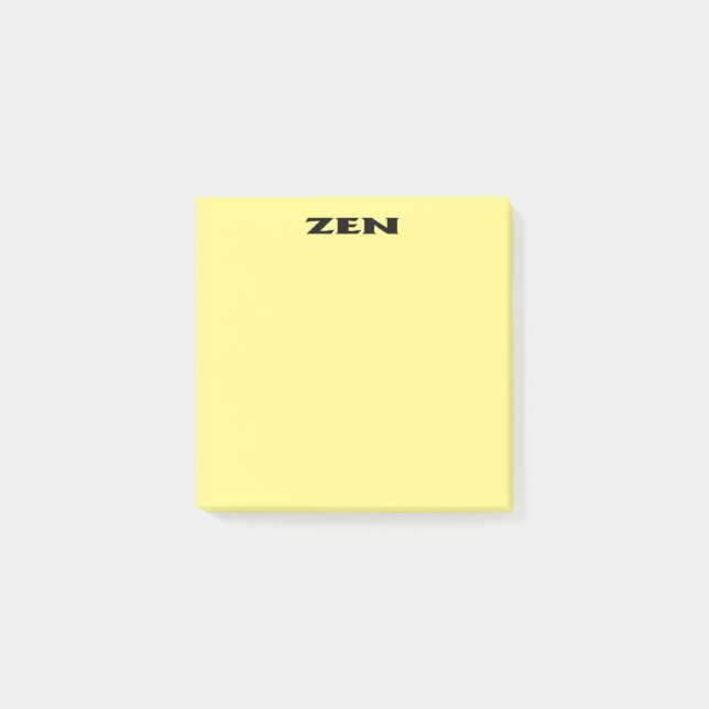 Zen black yellow note pads (Front)