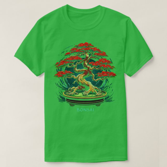 Zen Bonsai Enthusiast Traditional Japanese Bonsai  T-Shirt (Design Front)
