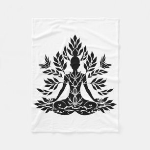 Zen Buddha Buddhist Spirituality Meditation Spirit Fleece Blanket