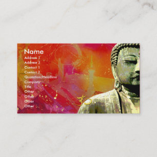 Zen Buddha Business card, urbanised Card