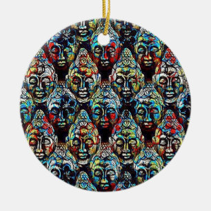 Zen Buddha Ceramic Tree Decoration