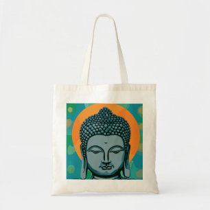 Zen Buddha Head Tote Bag
