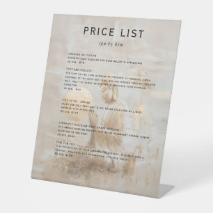 Zen Buddha Healing Spa Salon  Pedestal Sign