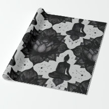 Zen Buddha Lotus Wrapping Paper