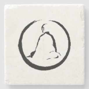Zen Buddha Meditating stone Coaster