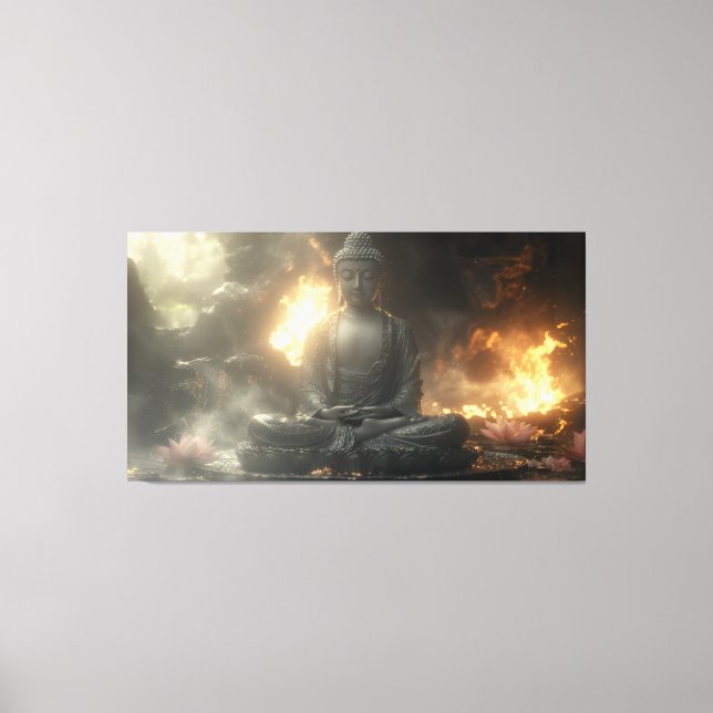 ZEN - BUDDHISM - MEDITATION CANVAS PRINT (Front)