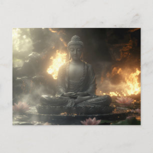 ZEN - BUDDHISM - MEDITATION POSTCARD