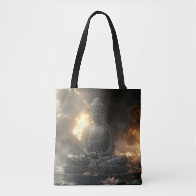 ZEN - BUDDHISM - MEDITATION TOTE BAG (Front)