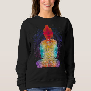 Zen Buddhist Spiritual Buddhism Mandala Colourful  Sweatshirt
