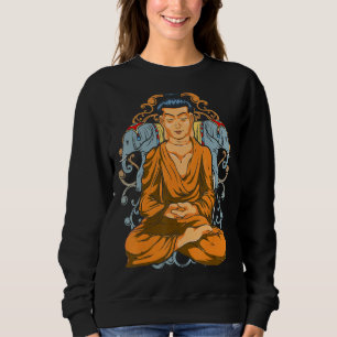 Zen Buddhist Spiritual Yoga Meditation Asian Eleph Sweatshirt