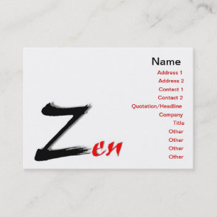 Zen Business Card