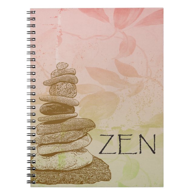 Zen Cairn Spiral Notebook (Front)