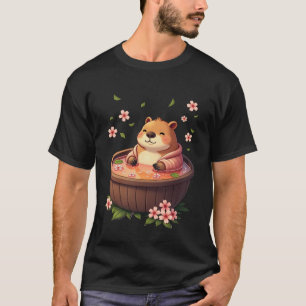 Zen Capybara Hot Tub Relaxation Sticker T Shirt