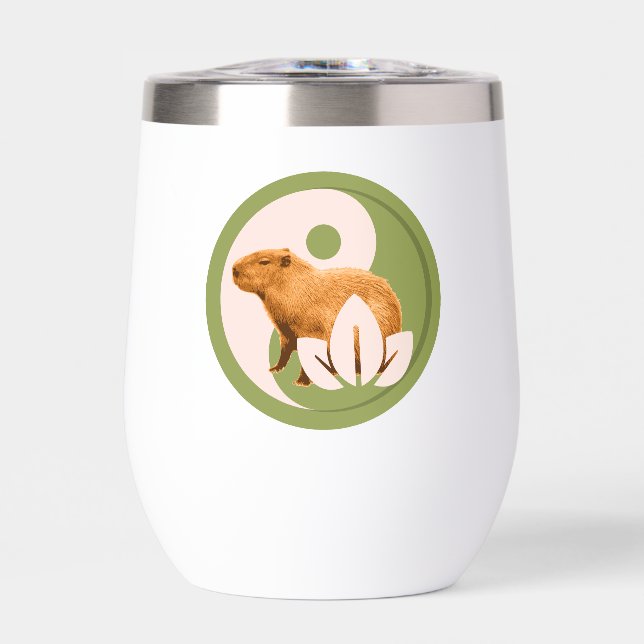 Zen Capybara Yin Yang Peaceful Nature (Front)