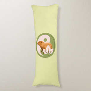 Zen Capybara Yin Yang Peaceful Nature Body Cushion