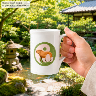 Zen Capybara Yin Yang Peaceful Nature Bone China Mug