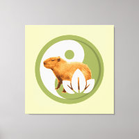 Zen Capybara Yin Yang Peaceful Nature