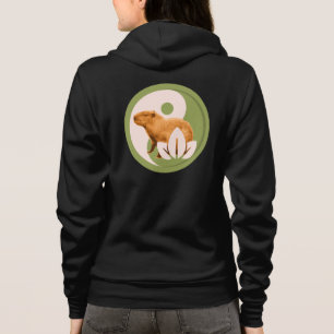 Zen Capybara Yin Yang Peaceful Nature Hoodie