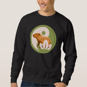 Zen Capybara Yin Yang Peaceful Nature Sweatshirt