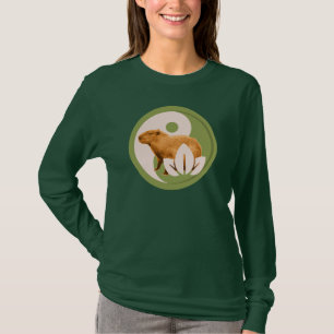 Zen Capybara Yin Yang Peaceful Nature T-Shirt