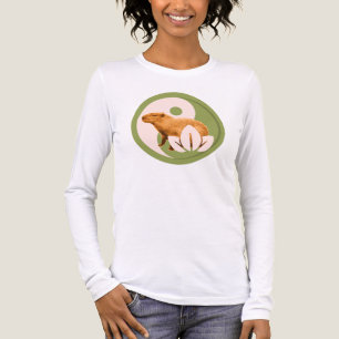 Zen Capybara Yin Yang Peaceful Nature Tri-Blend Shirt