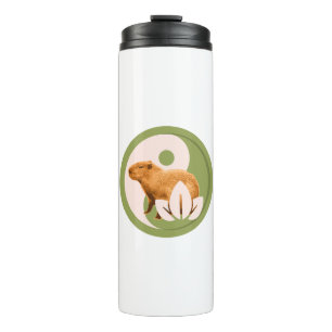 Zen Capybara Yin Yang Thermal Tumbler
