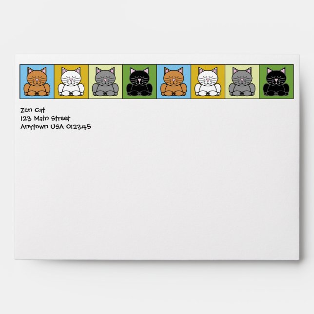 Zen Cat A7 Envelope (Front)