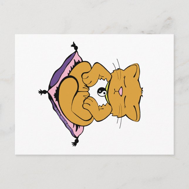 Zen Cat Postcard (Front)