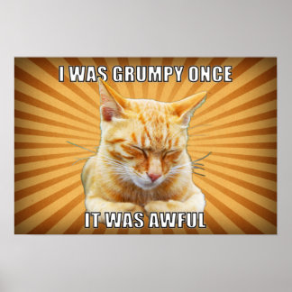 Zen Cat Poster