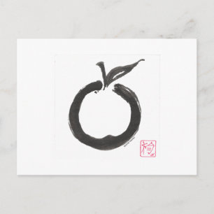Zen Circle Apple Postcard