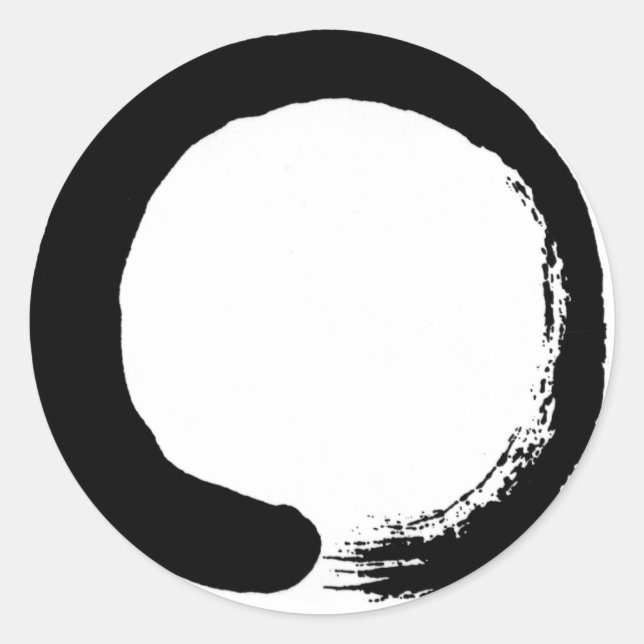 Zen Circle Design product Classic Round Sticker (Front)
