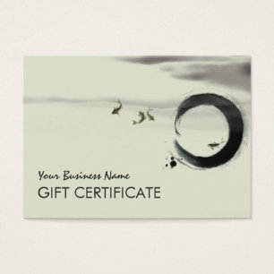 Zen Circle Enso Koi Brush Painting Art