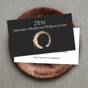 Zen Circle Enso Yoga and Meditation Buddhist 3 Business Card