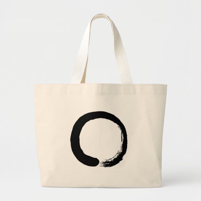 Zen Circle Large Tote Bag (Front)