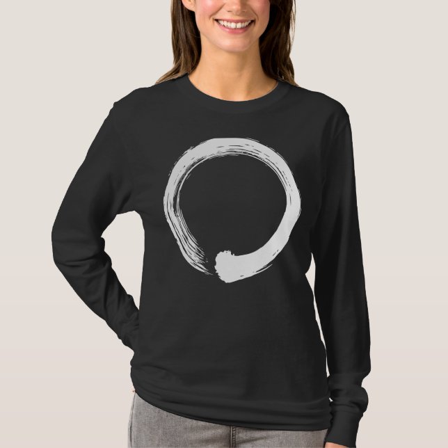 Zen Circle Meditation Workout Exercise Yoga Lover T-Shirt (Front)