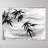 Zen Classics - Sesshu - Bird and Bamboo