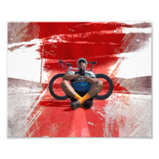 Zen cycling fikeshot photo print