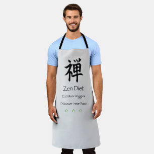 Zen Diet Eat More Veggies Apron