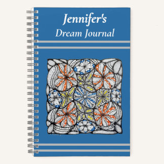 Zen Doodle Black & Vibrant Pop Art Custom Journal