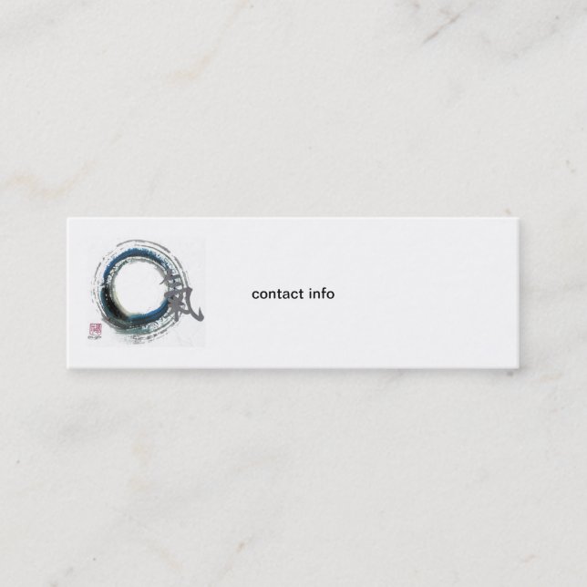 Zen Energy, Enso Mini Business Card (Front)