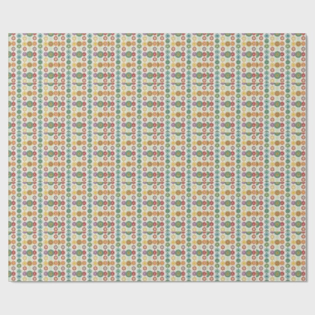 Zen Energy Symbol Mandala Design Pattern Art Wrapping Paper (Flat)