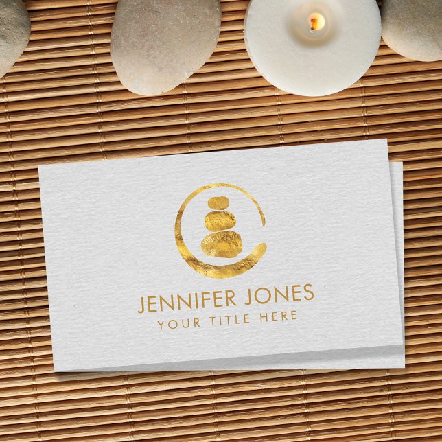 Zen Enso Circle and Zen stones Business Card (Creator Uploaded)