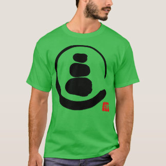 Zen Enso Circle and Zen stones  T-Shirt