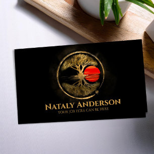 Zen Enso Golden Sunset Business Card