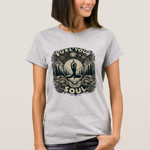 Zen Escape - Fuel Your Soul Yoga Inspiration T-Shirt
